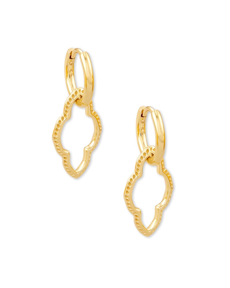 Abbie Huggie Earrings in Gold image number 0